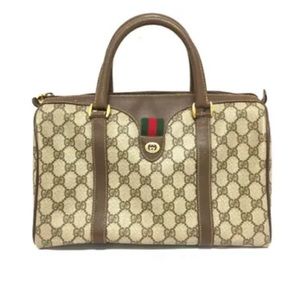 Gucci GG Canvas Mini Boston Bag Preloved Used - LIVE SHOW!